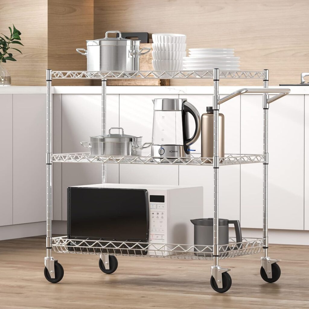 VEVOR 3-Tier Rolling Cart